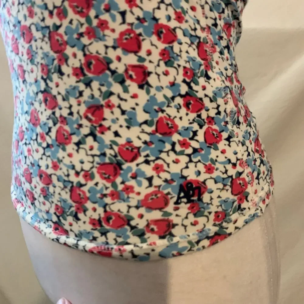 Vintage Y2K Aeropostale Floral Tube Top Size Small